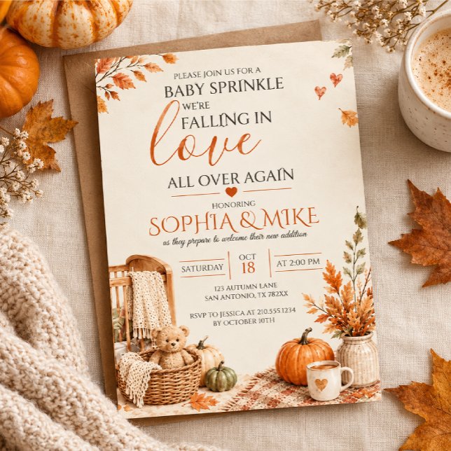 Rustic Fall Baby Sprinkle Invitation (Creator Uploaded)