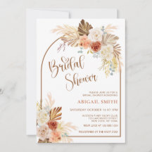 Rustic Fall Boho Arch Pampas Grass Bridal Shower