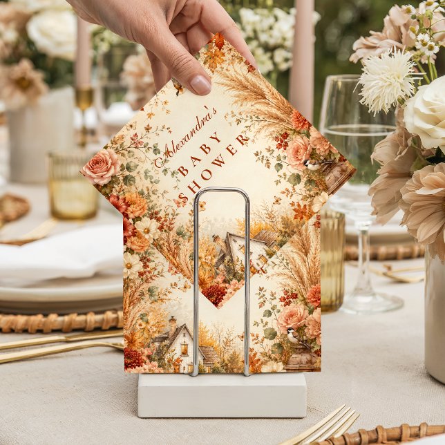 Rustic Fall Boho Baby Shower Napkin (Creator Uploaded)