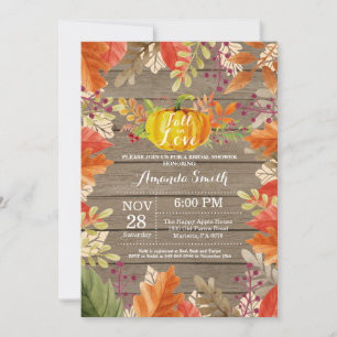 Rustic Fall Bridal Shower Invitation