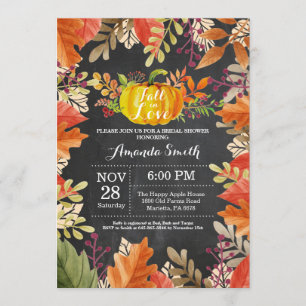 Rustic Fall Bridal Shower Invitation