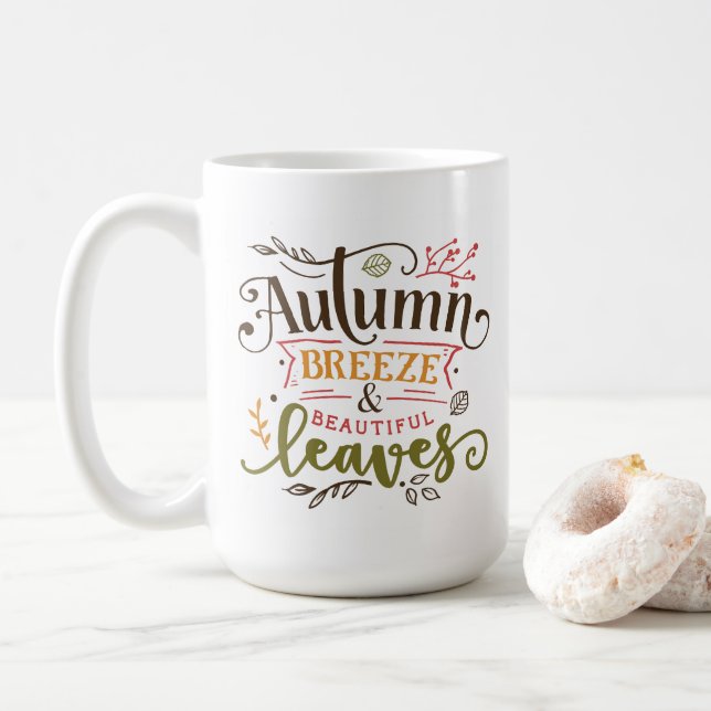 Rustic Fall Coffee Mug (With Donut)