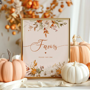Rustic fall favours please take one Bridal Poster