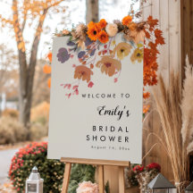 Rustic Fall Floral & Botanical Bridal Shower