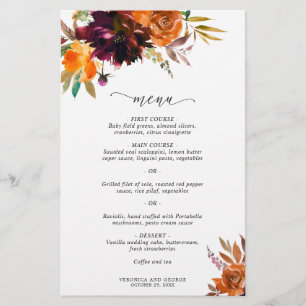 Rustic Fall Floral Elegant Wedding