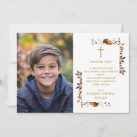Rustic Fall Floral Photo First Holy Communion