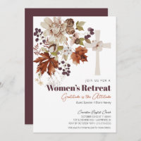 Rustic Fall Floral Women's Church Retreat