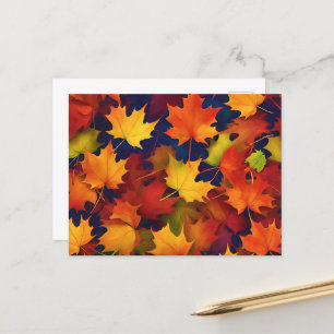 Rustic Fall Foliage Postcard