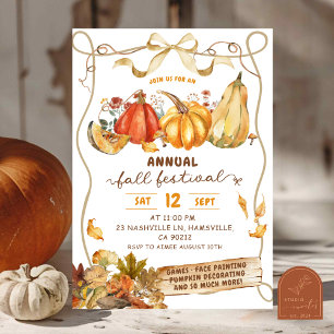 Rustic Fall Harvest Festival Invitation