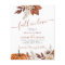 Rustic fall in love BUDGET wedding invitation