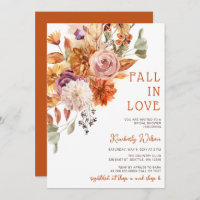 Rustic Fall in Love Pumpkins Fall Bridal Shower