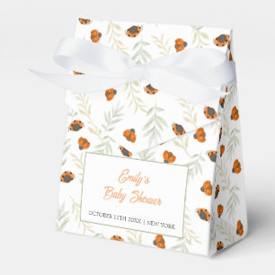 Rustic Fall Ladybug Greenery Baby Shower  Favour Box