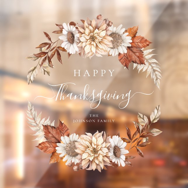 Rustic Fall Leaves Happy Thanksgiving  (Sheet 2)