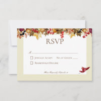 Rustic Fall Leaves Surround Wedding
