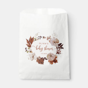 Rustic fall little pumpkin baby shower favour bags