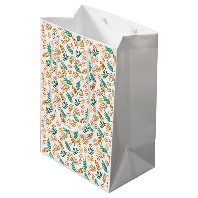 Rustic Fall  Medium Gift Bag (Back Angled)