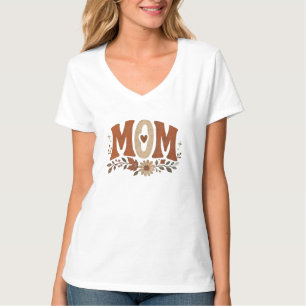 Rustic Fall Mum Floral Autumn Love T-Shirt