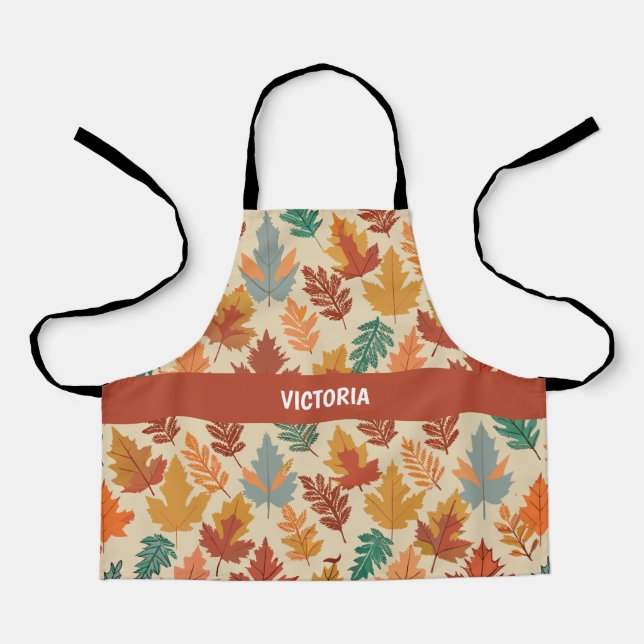 Rustic Fall Pastel Custom Pattern Apron (Front)