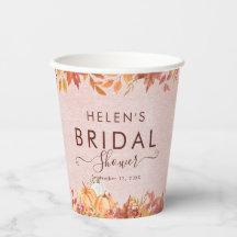 Rustic Fall pumpkin Bridal Shower 