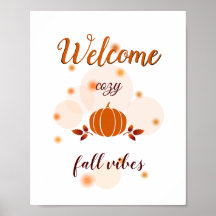 rustic fall vibes orange pumpkin