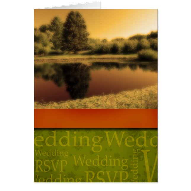 Rustic Fall Wedding Card (Front)