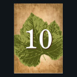 Rustic Fall Wedding Ideas | Table Number Cards<br><div class="desc">Looking for rustic fall wedding ideas and in need of table number cards for your guest tables? This custom table number card is designed with autumn leaves on worn old parchment to match your fall themed wedding perfectly. Have a different colour leaf for each of your tables as well as...</div>