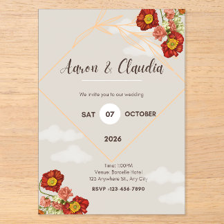 Rustic Fall Wedding Invitations