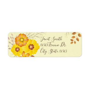 Rustic Fall Wedding Yellow Wild Roses