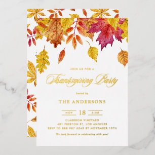 Rustic Falling Leaves Garland Thanksgiving Party