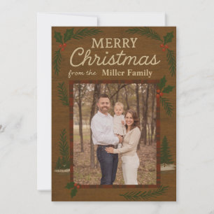 Rustic Family Christmas Card