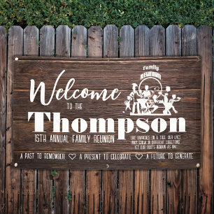 Rustic Family Reunion Banner