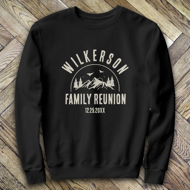 Rustic Family Reunion Cabin Woods Retro Sweatshirt (Creator Uploaded)