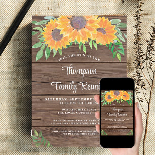 Rustic Family Reunion Invitation