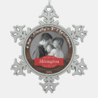 Rustic Family's 1st Christmas Photo Snowflake