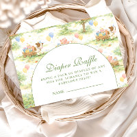 Rustic Farm Animals Pastel Diapper Raffle