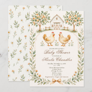 Rustic Farm Baby Shower Invitation