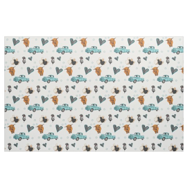 Rustic farm fabric  (Fat Quarter)