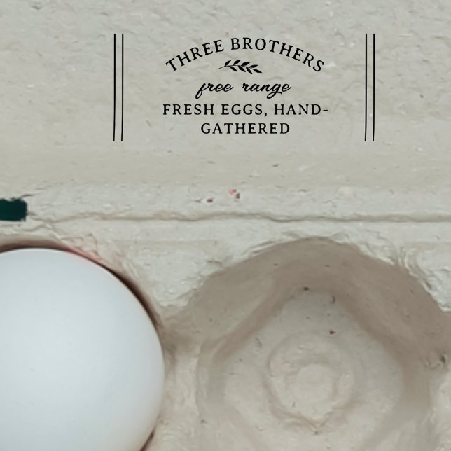 Rustic Farm Fresh Eggs Custom Rubber Stamp (Creator Uploaded)