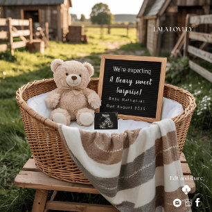 Rustic Farm Morning Pregnancy Announcement 