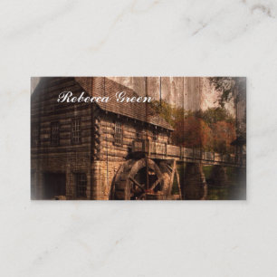 rustic farm old barn country mill wedding business card