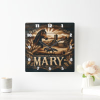 Rustic Farm Scene Featuring Horse and Barn