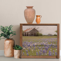 Rustic Farm Texas Bluebonnets decoupage 