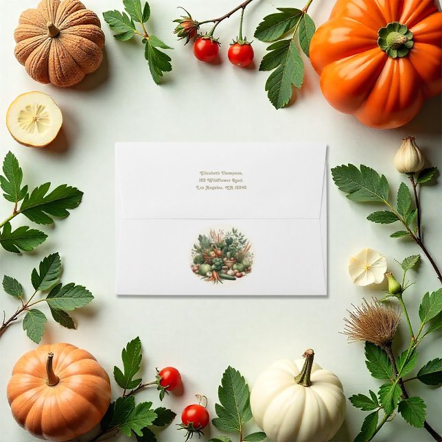 Rustic Farmers Market Baby Shower Envelope (Rustic Farmers Market Baby Shower Envelope)