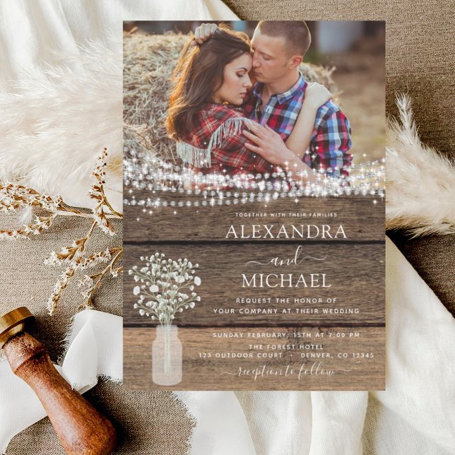 Rustic Farmhouse Baby's Breath Jar Wedding (Creator Uploaded)