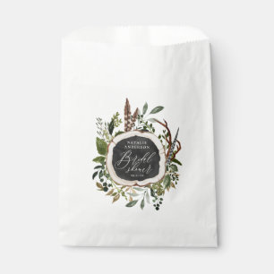 Rustic farmhouse barn botanical bridal shower favour bags