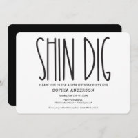 Rustic Farmhouse Birthday Party Invitation Funny