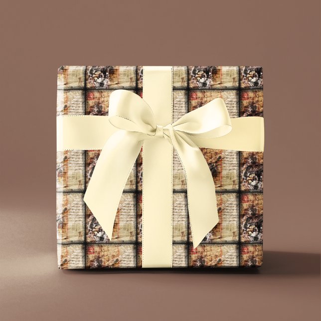 Rustic Farmhouse Cabin Banjo Player Wrapping Paper (Creator Uploaded)