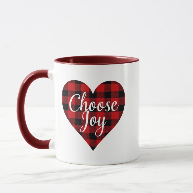 Rustic Farmhouse "Choose Joy" Mug (Left)