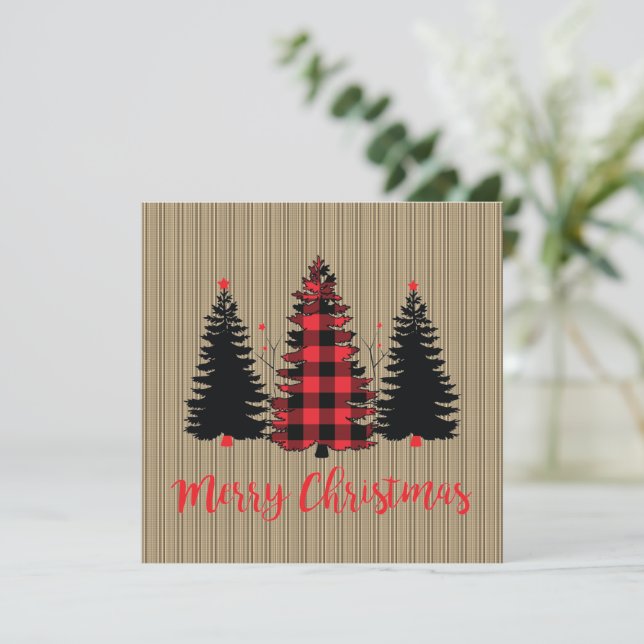 Rustic Farmhouse Christmas Tree Trio (Standing Front)