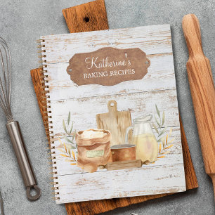 Rustic Farmhouse Country Family Baking Recipe Book